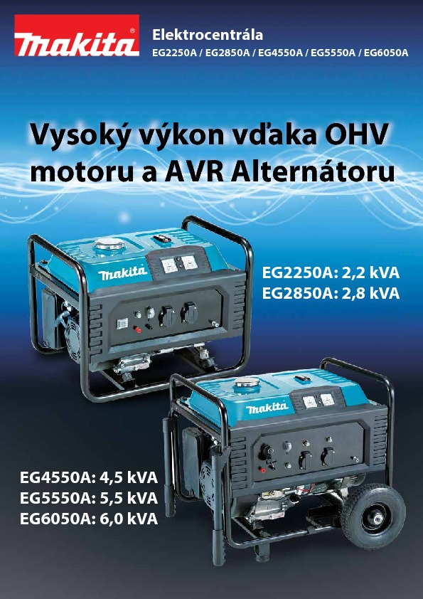 Elektrocentrály MAKITA