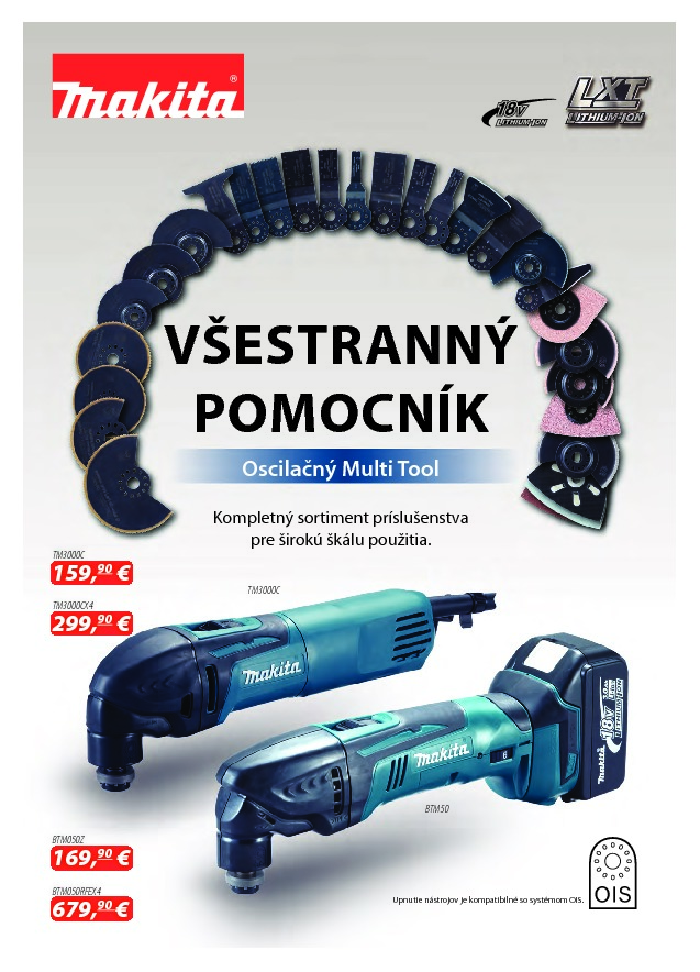 Multifunkčná brúska MAKITA